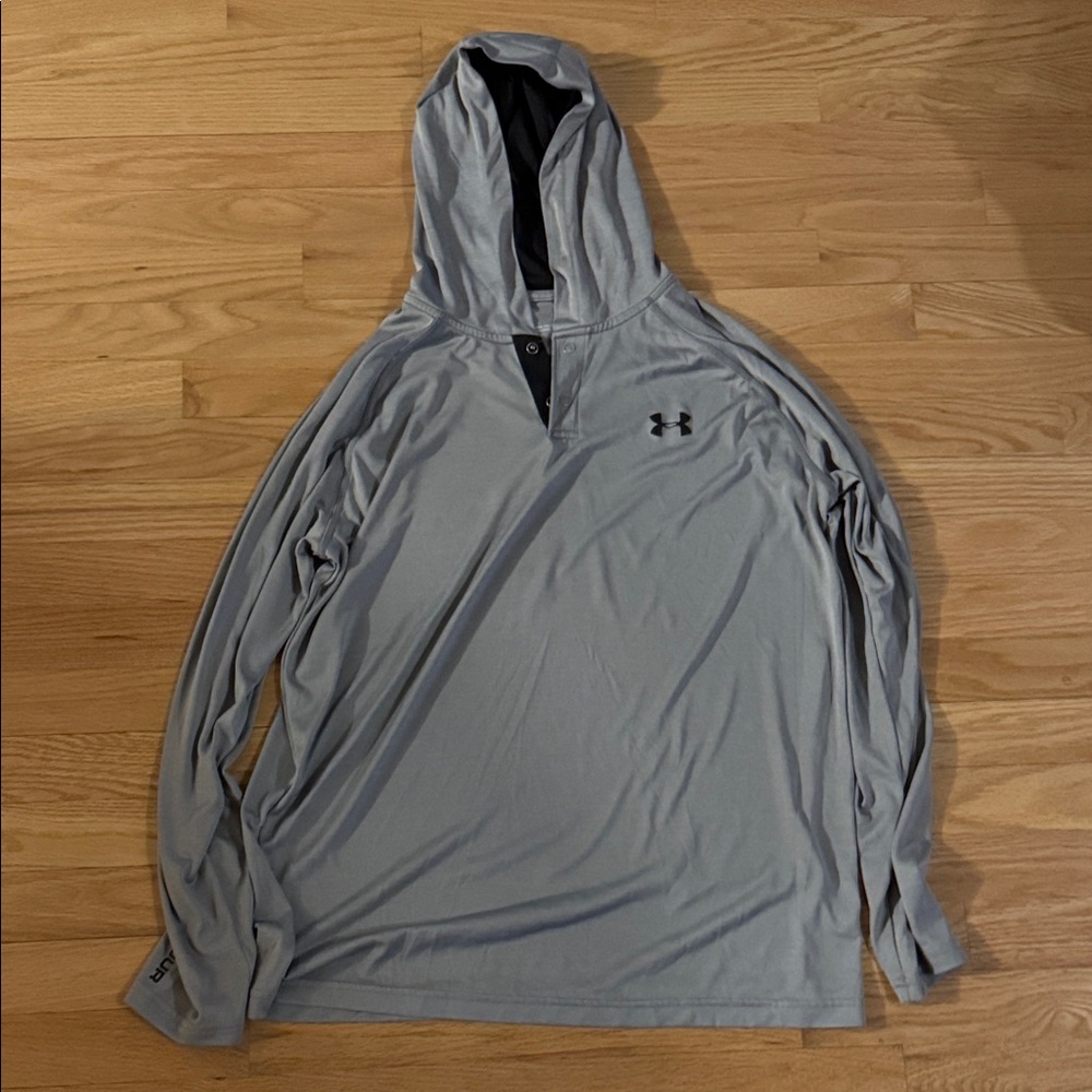 Under Armour Light Gray Pullover Hoodie